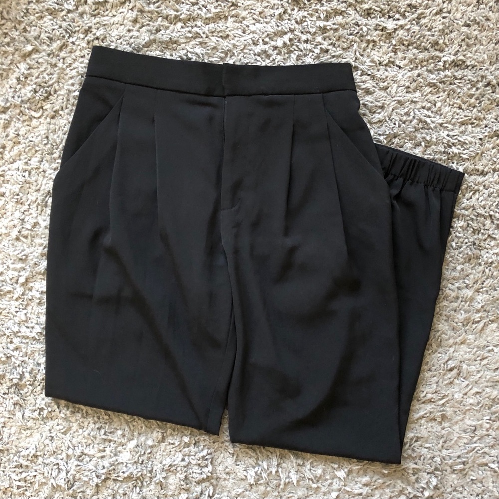 zara black trousers